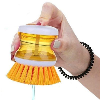 Escova de Pia Lava Copos e Taças c/ Ventosa