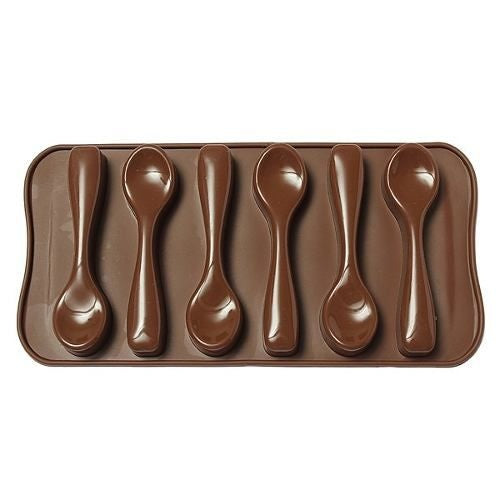Forma de Chocolate em Silicone Formato Colher