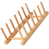 Escorredor Organizador de Pratos Copos Utensílios em Madeira