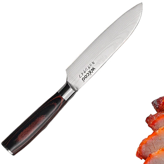 Faca Chef Damascus 9,5 cm – Cabo de Madeira