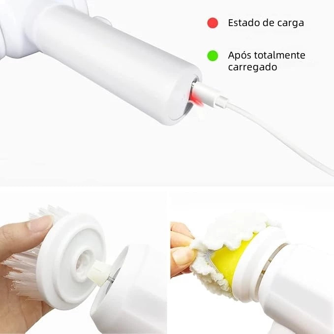 Escova Elétrica MaxClean 5-em-1